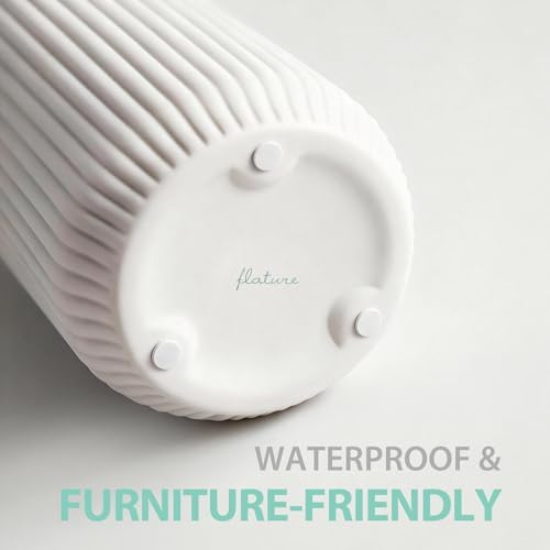 Ceramic Vase in Nordic Style / White / Single Medium / 8 Inch