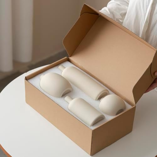 Modern Ceramic Vase Set / Beige
