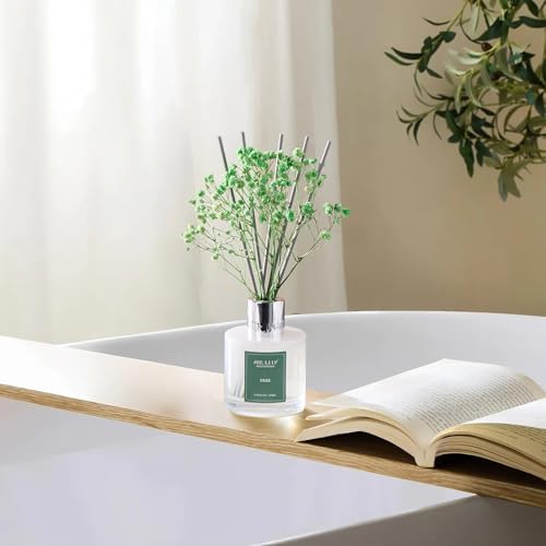 Airkeep Reed Diffuser Set, 3.38 fl oz (100 ml) - Sage Lemon Oil Diffusers with 8 Reed Sticks, Home Fragrance Reed
