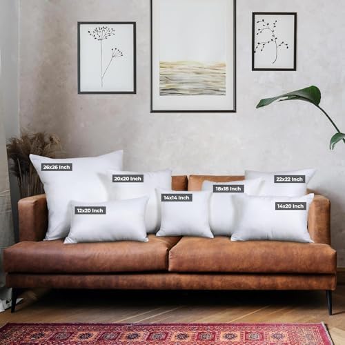Utopia Bedding Throw Pillows, 14x14 Pillow Inserts, Pack of 1, White
