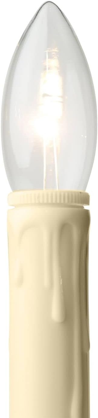 Celestial Lights Set of Four Battery Operated Remote Programmable Window Hugger Candle for Narrow Window Sills Daily