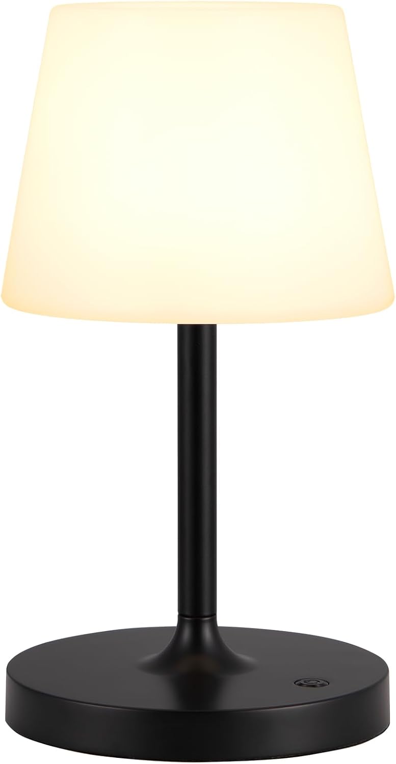 Shower Lamp IP54 Waterproof, Cordless Rechargeable Table Lamp, Outdoor Use | 4000mAh Battery Operated, Dimmable Touch