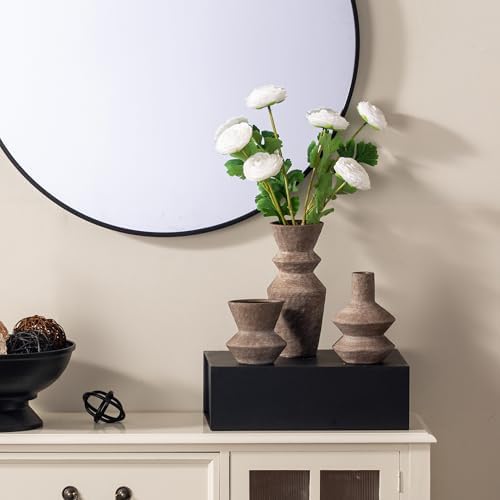 Ceramic Vase Home Table Decor / Brown / Set of 3