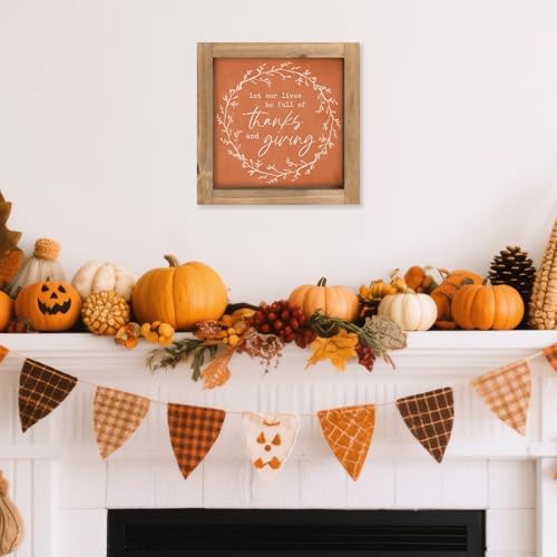 Thanksgiving Sign Fall Wall Table Mantel Shelf Home Decor