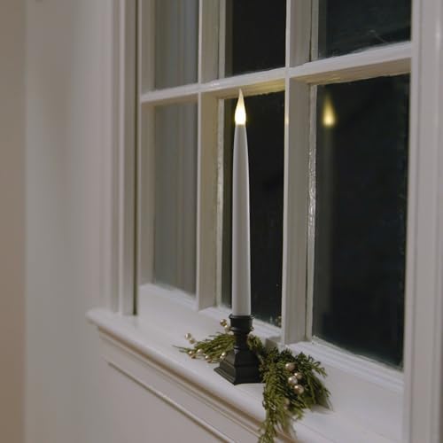 612 Vermont Battery Operated LED Window Candles with Timer, Remote Control