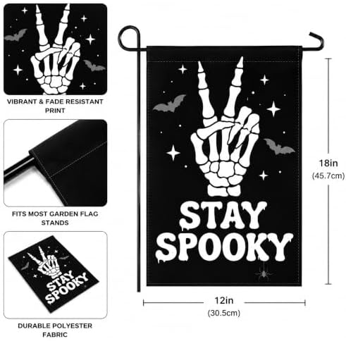 Halloween Decorations - Stay Spooky Halloween Garden Flag