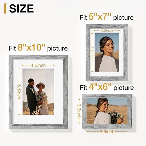 Vittanly 15 Pack Picture Frames Collage Wall Decor, Wall/Tabletop Display