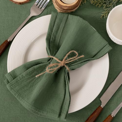Cloth Napkins Fall Washable Reusable Linen Wedding Party Home Table Decor