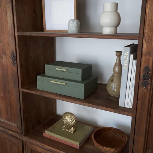 Decorative Storage Boxes / Sage / Set of 2