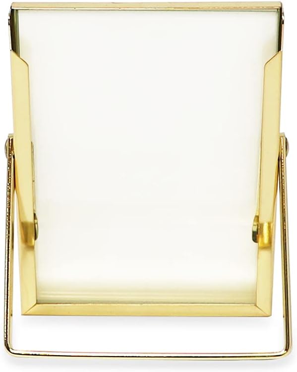 Flat Metal Picture Frame / 2 x 3 / Vertical / Gold