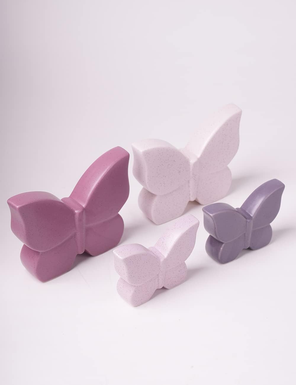 Butterfly Decor Statue Animal Figurine Gift Modern Art Sculpture / 4.7 Inch / Set of 2
