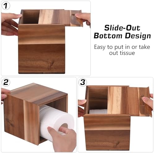 Wooden Tissue Box Cover Cube / Square