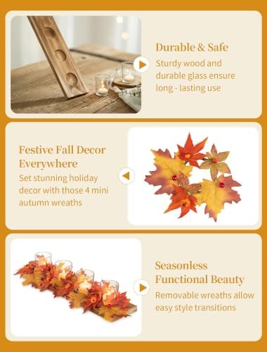 Romadedi Fall Table Centerpiece, Thanksgiving Decor, 15.7 in