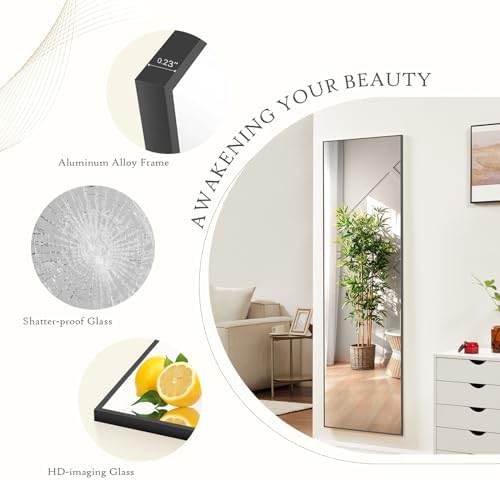 21"x64" Mirror Full Length, Upgraded Body Wall Mirrors