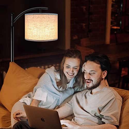 ROTTOGOON Floor Lamp for Living Room, 4 Color Temperature LED Floor Lamp with Remote Control & Foot Switch, LED Bulb
