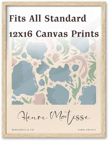 KensTro 12x16 Oak Picture Frames Set of 3 with Matisse Prints