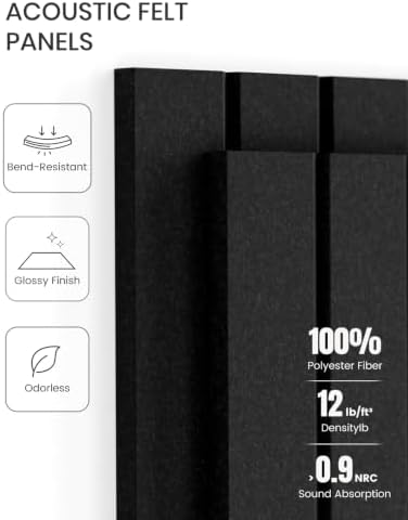 Fluxynara 48" x 36" Large Felt Bulletin Board, Black