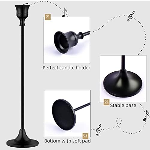 Candlestick Holders,Taper Candle Holder for Candlesticks Black Candelabra Candle Holder Vintage Candle Stick Candle Holders for Fireplace Party Dining Home