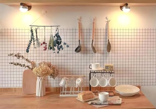 Natural Dried Flower Rack, Dried Tallow Berries Flower Bouquet Wall Hanging Decor, Green Eucalyptus Xmas Decoration, Hanging Dried Plants for Kitchen Home, Tallow Berries