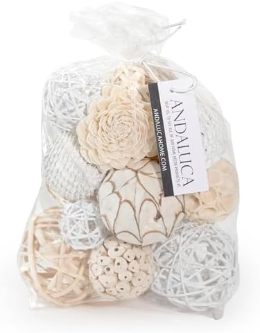 ANDALUCA Decorative Balls Orbs Bag (White)