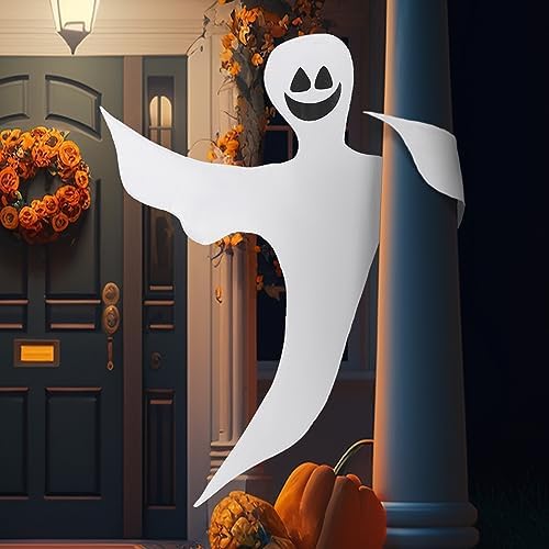JOYIN Halloween Tree Wrap Ghost Decoration Outdoor, Smiling Hanging Ghost Decorations for Halloween Lawn, Tree Decor, Party Supplies