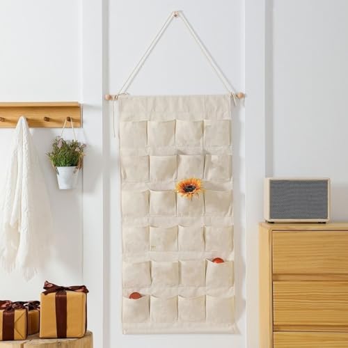 Reusable Christmas Advent Calendar with Pockets Door Wall Hanging