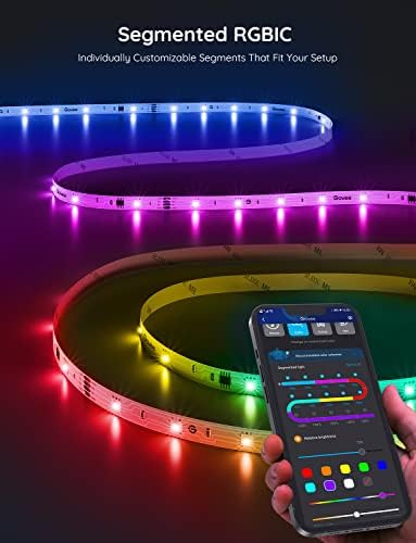 Govee 131.2ft RGBIC LED Strip Lights, LED Lights for Bedroom, APP Control