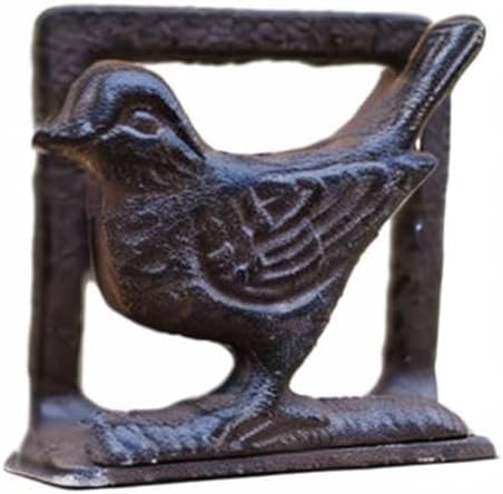 Exquisite Vintage Cast Iron Napkin Holder / Birdie