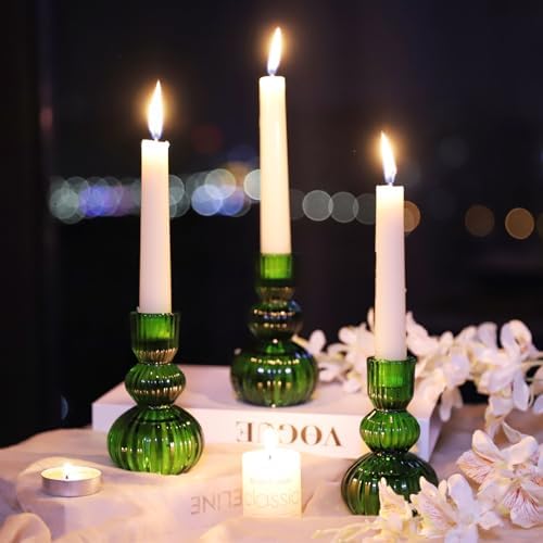 Woho Candlestick Holders Set of 6, Taper Candle Holders for Spring Wedding