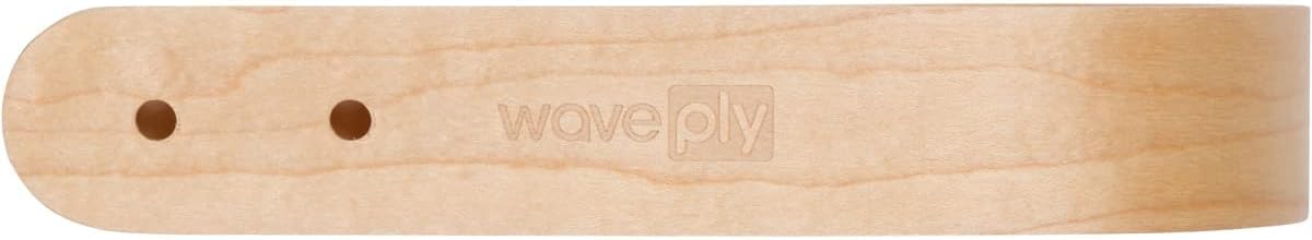 2 x Waveply Wood Curtain Holdbacks Plywood Drapery U Shaped Hook Tiebacks for Wall (Birch)