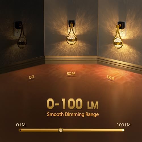 Briignite LED Night Lights Plug into Wall, 330° Rotating Night Light