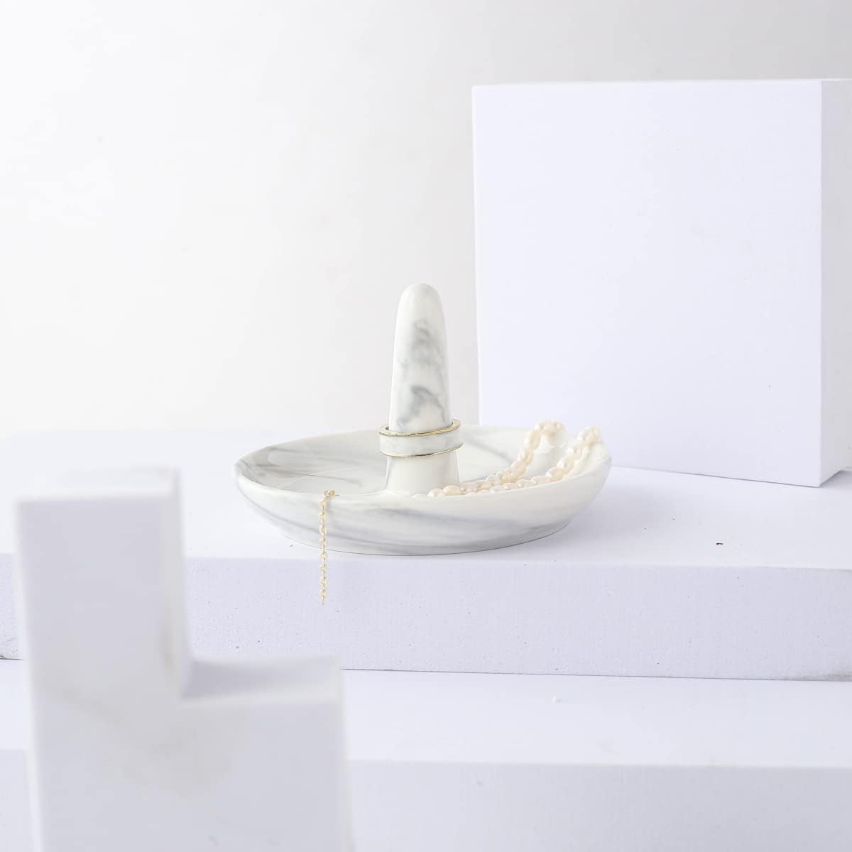 Marble Ring Dish Holder / Grey 2