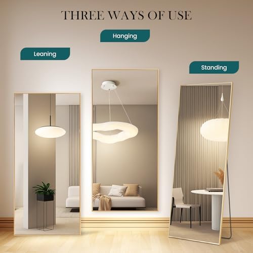DUMOS 70.4"x25.6" Full Length Mirror with Stand, Full Body Floor Mirror