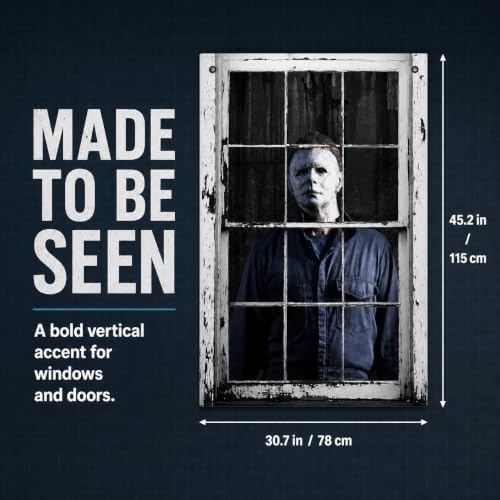 MCJC Halloween Horror Curtain, Halloween Decoration, Window Door Cover