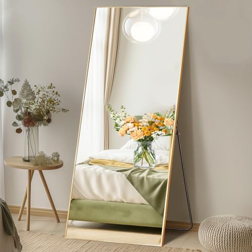 DUMOS 26"x68" Full Length Mirror with Stand, Full Body Floor Mirror
