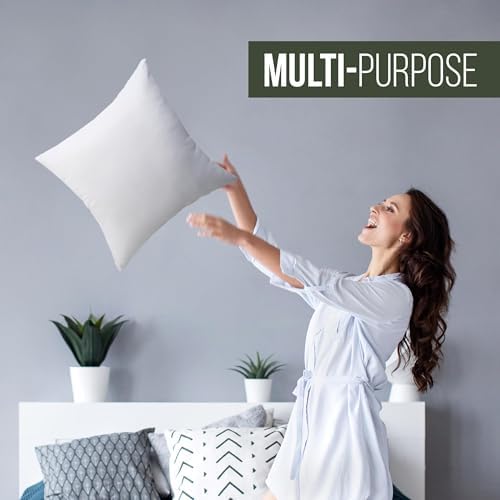 Utopia Bedding Throw Pillows, 28x28 Pillow Inserts, Pack of 1, White