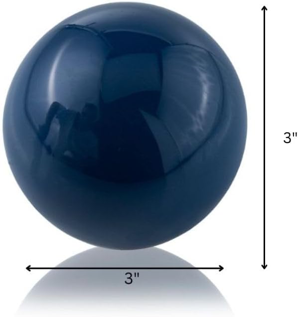 Modern Sculptural Orb Accent / Blue / 3-inch Diameter