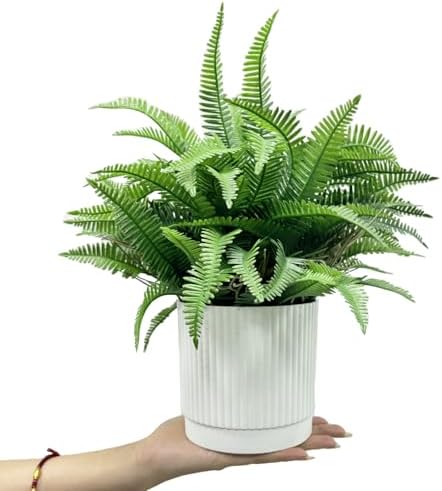 Small Fake Plant Fern Potted Artificial Plants / Green