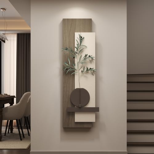 Cuspin Modern 3D Textured Long Narrow Vertical Wall Art