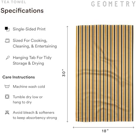 GEOMETRY Kitchen Towels - Quick Dry Microfiber Cloth Dish Towels for Kitchen Drying - Premium Quick Dry Towel - Trick or Treat, 18" x 30" - 2 Pieces