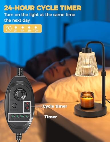 GODONLIF Candle Warmer Lamp with Timer, Birthday Gifts for Women Home Decor