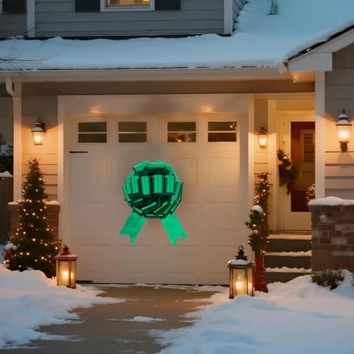 Big Car Bow 16 Inch Huge Green Bow for Car Birthday Outdoor Decor