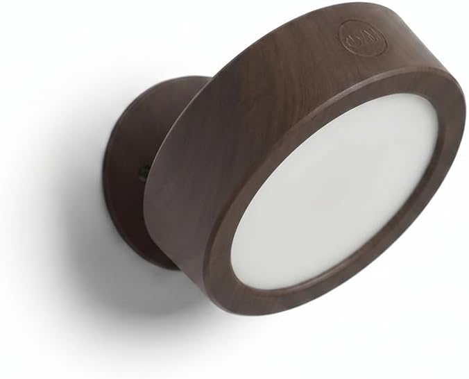 EZVALO LED Wall Mounted Light, 3000mAh Rechargeable Cordless Wall Sconce, Dimmable with Remote & Touch Control, 3 Color