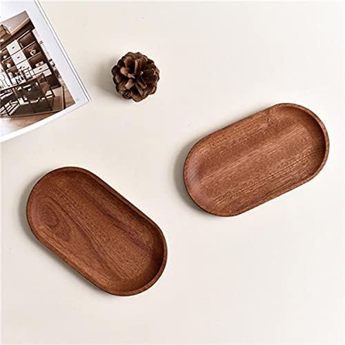 Oval Wood Dessert Cup Tray / Natural / Set of 2