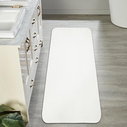 Bath Mat,Ultra Thin Bathroom Runner Rugs,Large Bath Mats for Bathroom,Quick Dry,Non-Slip,Machine Washable,Low Pile,Bath