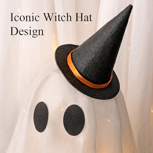 Halloween Decorations Outdoor - Set of 3 Light Up Ghosts with Timer Remote