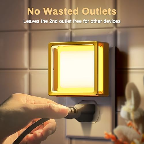DORESshop Night Light,Night Lights Plug into Wall,2 Pack 3000K Nightlight
