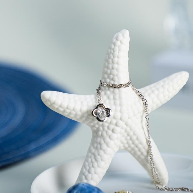 Ceramics Starfish Jewelry Tray Ring Trinket Dish Holder