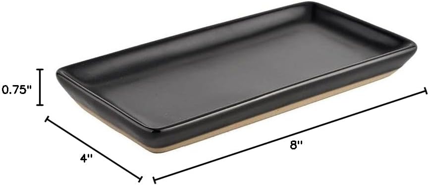 Glass Soap Holder / Black