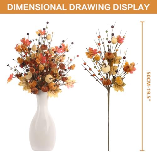 4PCS Fall Decor for Indoor Autume Thanksgiving Home Holiday Decorations